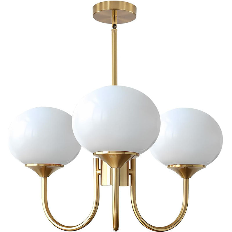 BOKT Mid Century Modern 3-Light Globe Sputnik Chandelier