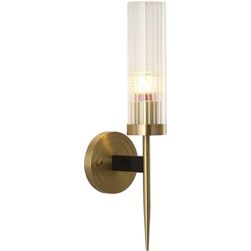 BOKT Mid-Century Modern Cylinder Glass Wall Sconce